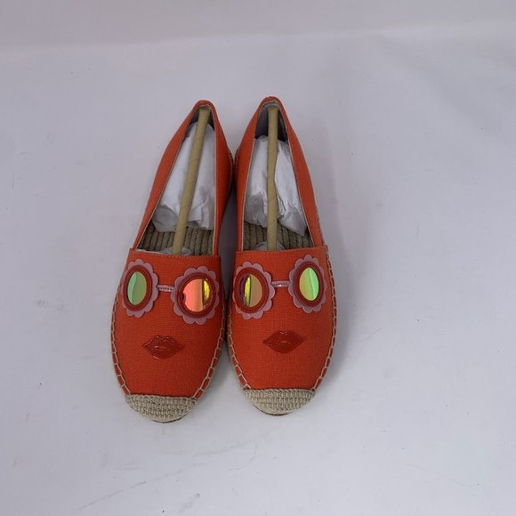 Kate Spade‎ Grenada Glasses Espadrille Flats Women's 5.5 Tamarillo Slip On S0567 - Picture 3 of 10